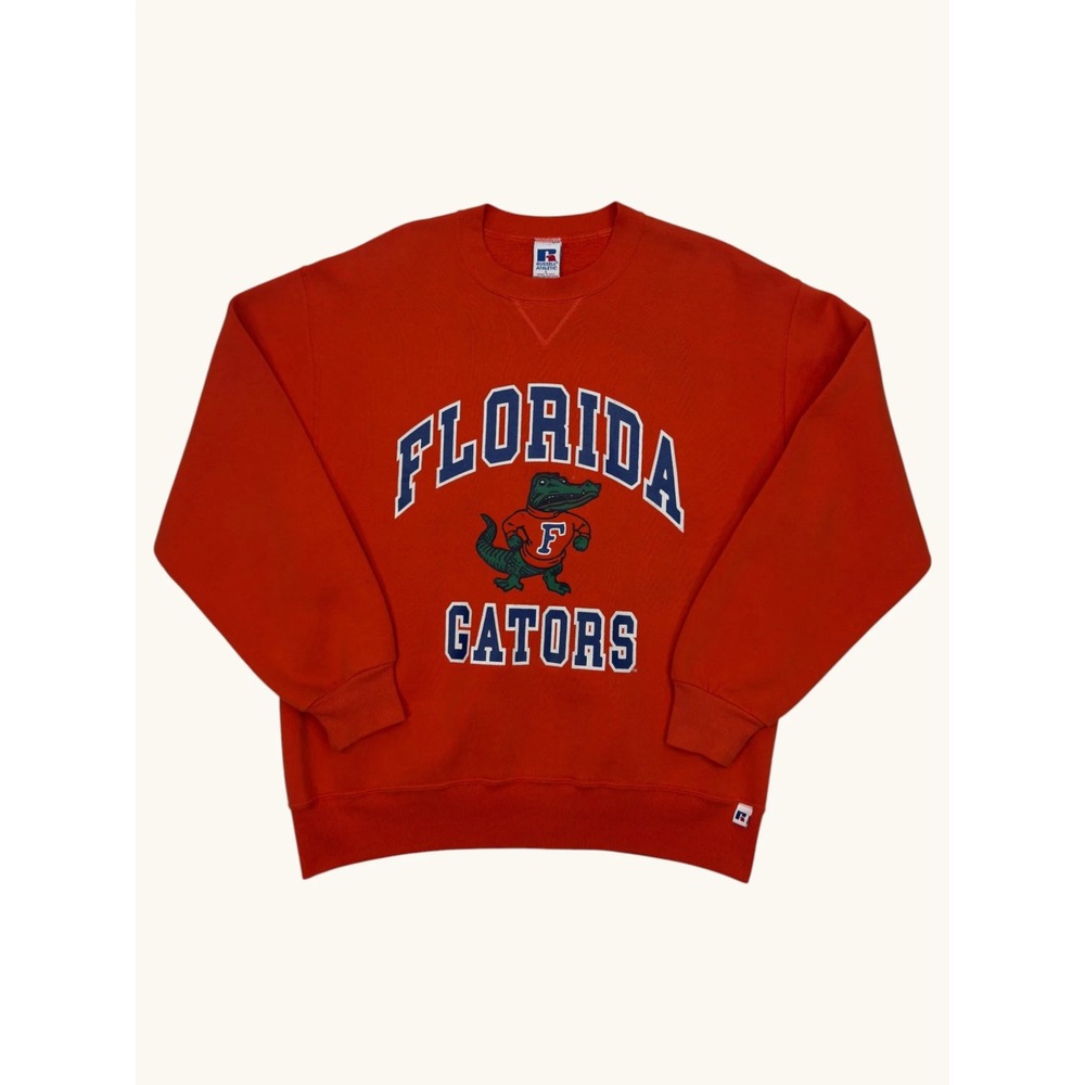 Vintage Russell Athletic Florida Gators Sweatshirt Orange Mens Large Made in USA